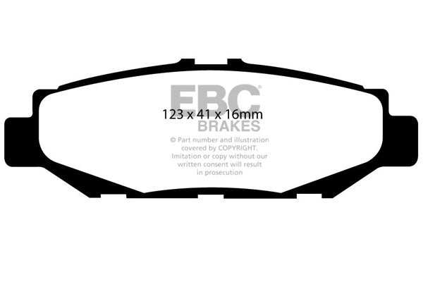 EBC Brakes Ultimax OE Replacement Brake Pad Set DP848 - Performance HQ - United Kingdom