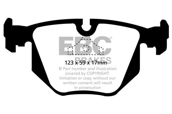 EBC Brakes Ultimax OE Replacement Brake Pad Set DP871 - Performance HQ - United Kingdom