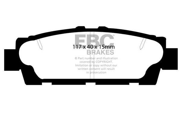 EBC Brakes Ultimax OE Replacement Brake Pad Set DP875 - Performance HQ - United Kingdom