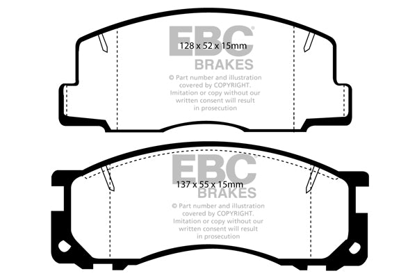 EBC Brakes Ultimax OE Replacement Brake Pad Set – DP876