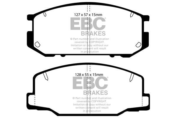 EBC Brakes Ultimax OE Replacement Brake Pad Set DP877 - Performance HQ - United Kingdom