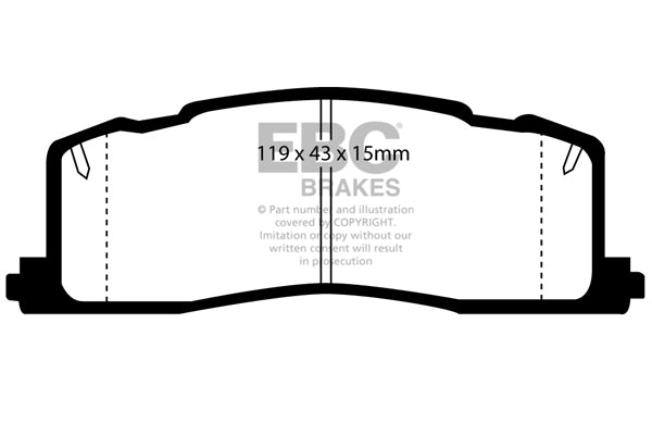 EBC Brakes Ultimax OE Replacement Brake Pad Set – DP878