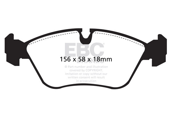 EBC Brakes Ultimax OE Replacement Brake Pad Set – DP880