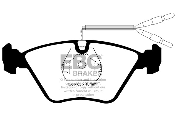EBC Brakes Ultimax OE Replacement Brake Pad Set – DP881