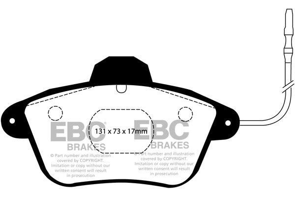 EBC Brakes Ultimax OE Replacement Brake Pad Set – DP882