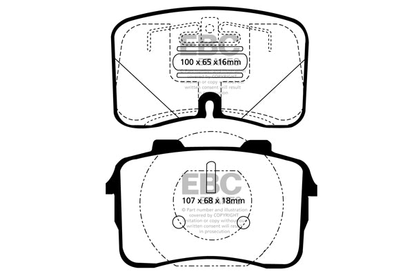 EBC Brakes Yellowstuff 4000 Series Street – DP4883R