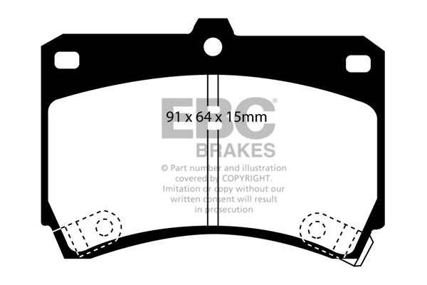 EBC Brakes Ultimax OE Replacement Brake Pad Set – DP884