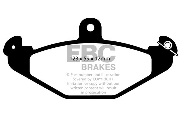 EBC Brakes Bundle – Rear 288mm BSD Discs with Yellowstuff Pads – PD18KR054