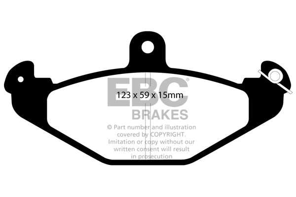 EBC Brakes Ultimax OE Replacement Brake Pad Set DP885 - Performance HQ - United Kingdom