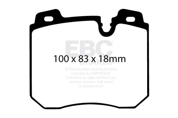 EBC Brakes Ultimax OE Replacement Brake Pad Set DP886 - Performance HQ - United Kingdom