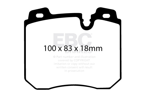 EBC Brakes Ultimax OE Replacement Brake Pad Set – DP886