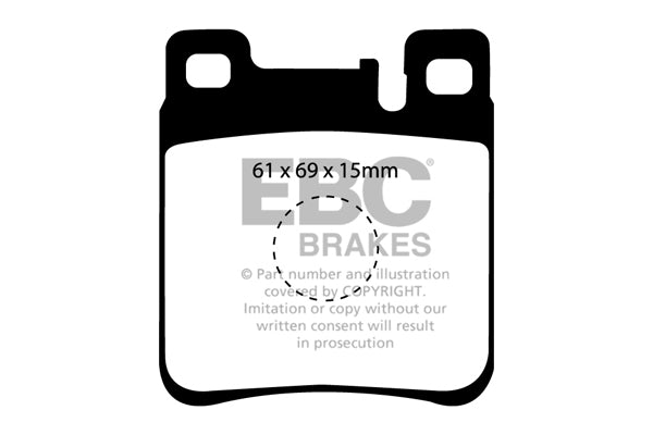 EBC Brakes Ultimax OE Replacement Brake Pad Set – DP887