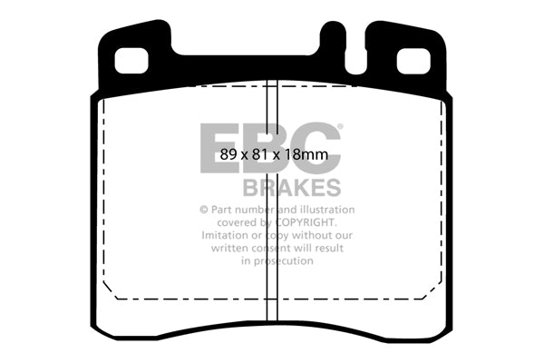 EBC Brakes Ultimax OE Replacement Brake Pad Set – DP888