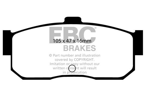 EBC Brakes Ultimax OE Replacement Brake Pad Set DP889 - Performance HQ - United Kingdom