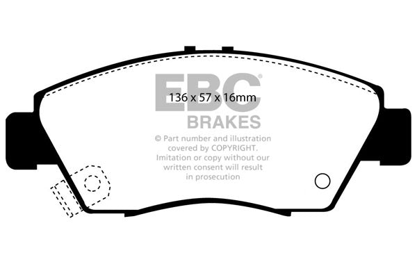 EBC Brakes Bundle – Front 262mm BSD Discs with Bluestuff Pads – PD19KF1130