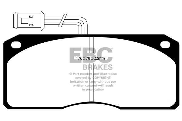 EBC Brakes Ultimax OE Replacement Brake Pad Set DP900 - Performance HQ - United Kingdom