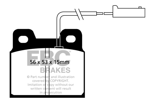 EBC Brakes Ultimax OE Replacement Brake Pad Set – DP916