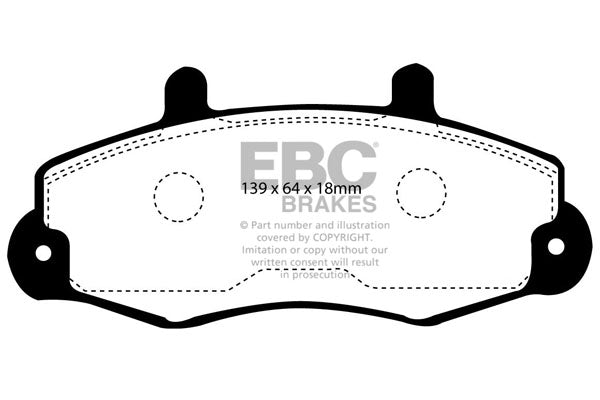 EBC Brakes Ultimax OE Replacement Brake Pad Set – DP918