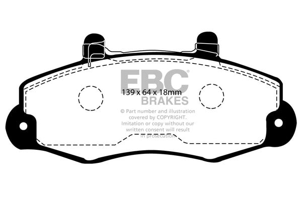 EBC Brakes Ultimax OE Replacement Brake Pad Set – DP918/2