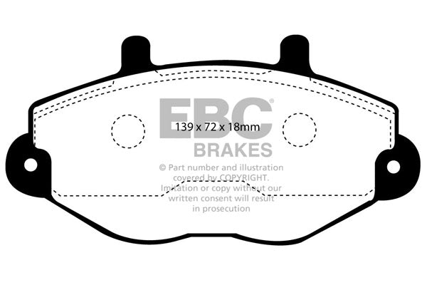 EBC Brakes Ultimax OE Replacement Brake Pad Set – DP920