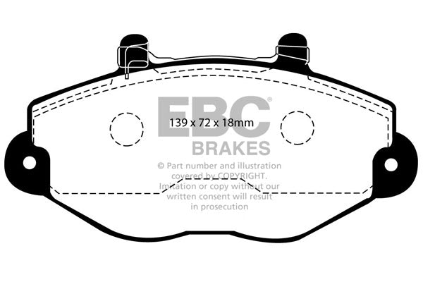 EBC Brakes Ultimax OE Replacement Brake Pad Set – DP920/2