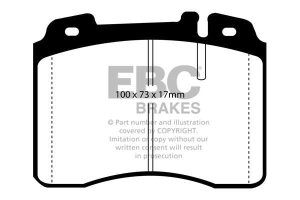 EBC Brakes Ultimax OE Replacement Brake Pad Set DP927 - Performance HQ - United Kingdom
