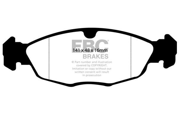 EBC Brakes Ultimax OE Replacement Brake Pad Set DP940 - Performance HQ - United Kingdom