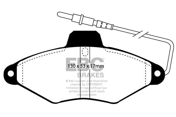 EBC Brakes Ultimax OE Replacement Brake Pad Set – DP942