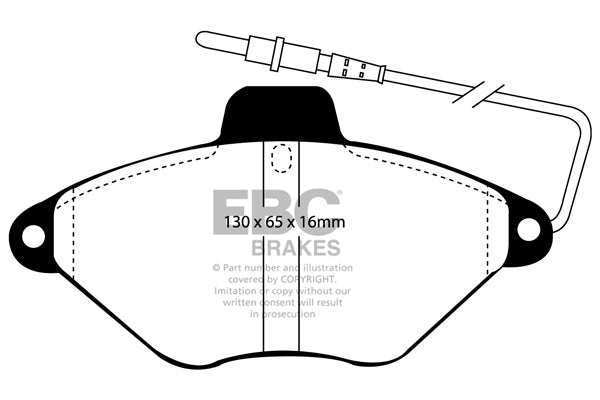 EBC Brakes Ultimax OE Replacement Brake Pad Set – DP943