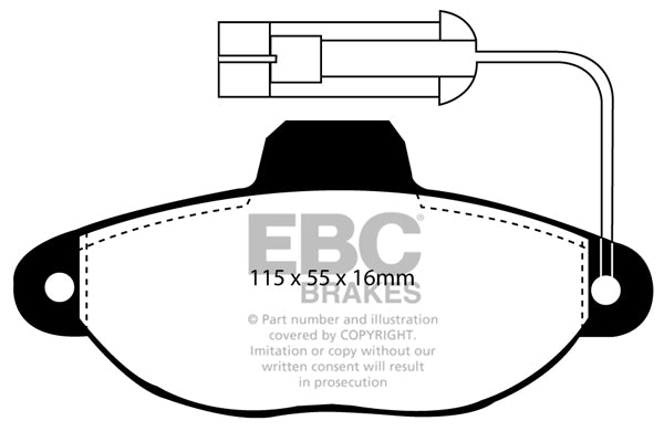 EBC Brakes Ultimax OE Replacement Brake Pad Set – DP945