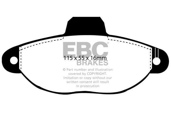 EBC Brakes Greenstuff 2000 Series Sport Brake Pad Set DP2945/2 - Performance HQ - United Kingdom