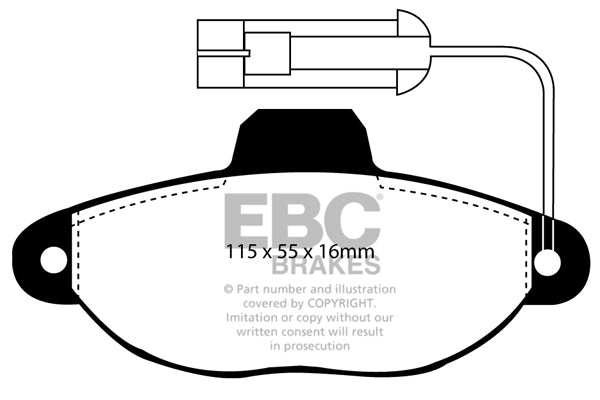 EBC Brakes Greenstuff 2000 Series Sport Brake Pad Set DP2945 - Performance HQ - United Kingdom