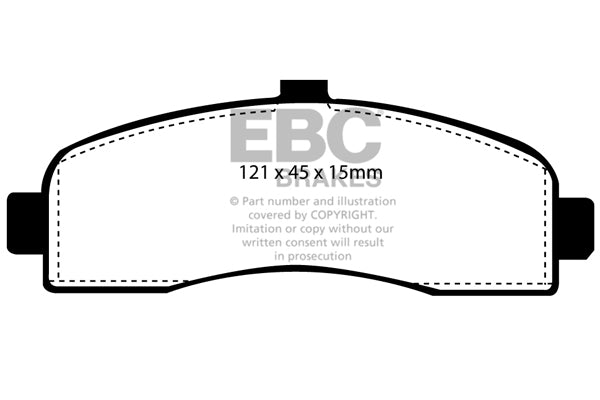 EBC Brakes Ultimax OE Replacement Brake Pad Set – DP946