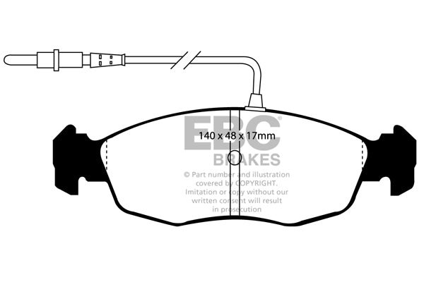 EBC Brakes Ultimax OE Replacement Brake Pad Set – DP948