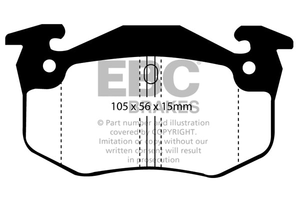 EBC Brakes Ultimax OE Replacement Brake Pad Set – DP951