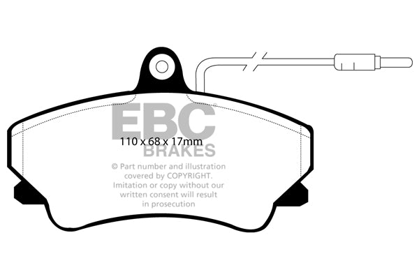 EBC Brakes Ultimax OE Replacement Brake Pad Set – DP952