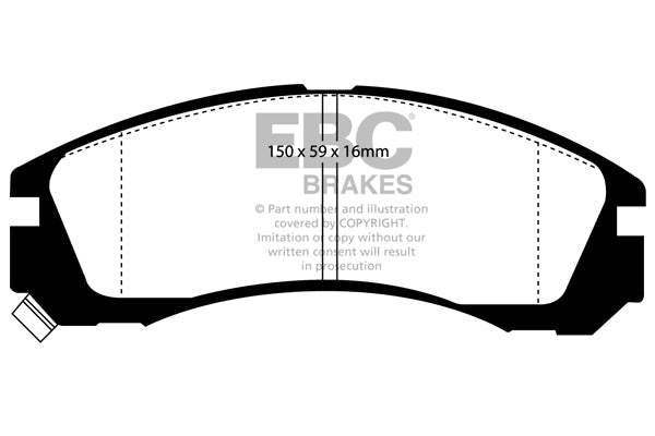 EBC Brakes Ultimax OE Replacement Brake Pad Set – DP954