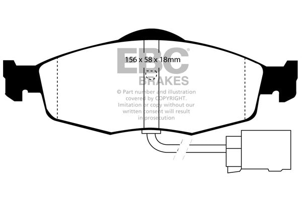 EBC Brakes Ultimax OE Replacement Brake Pad Set – DP955