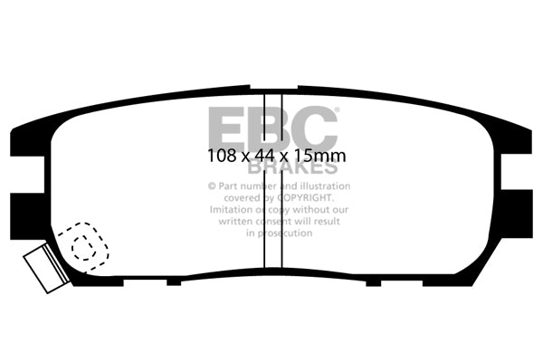 EBC Brakes Ultimax OE Replacement Brake Pad Set – DP958