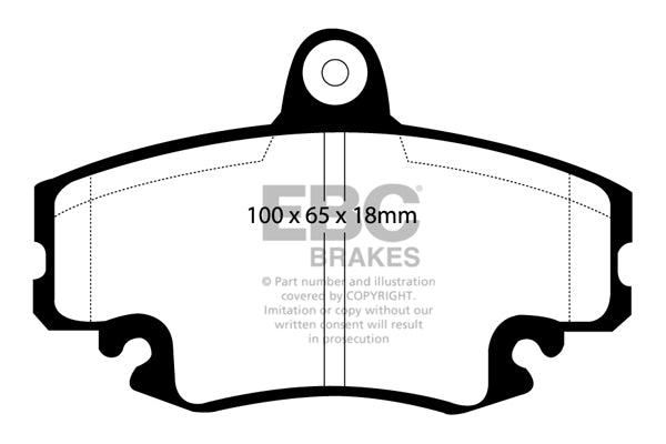 EBC Brakes Bundle – Front 280mm BSD Discs with Yellowstuff Pads – PD18KF131