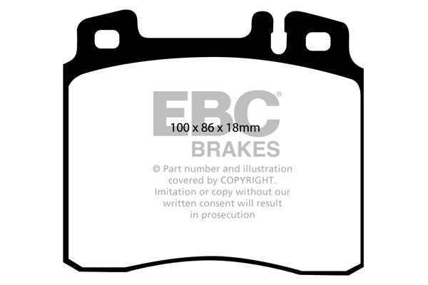 EBC Brakes Ultimax OE Replacement Brake Pad Set DP963 - Performance HQ - United Kingdom