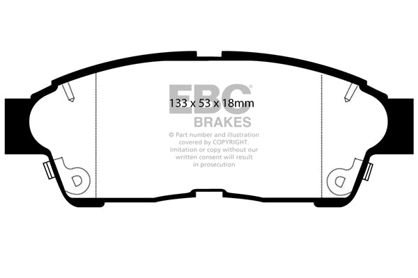 EBC Brakes Ultimax OE Replacement Brake Pad Set – DP964