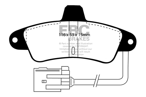 EBC Brakes Ultimax OE Replacement Brake Pad Set – DP965
