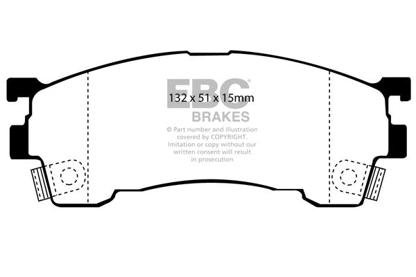 EBC Brakes Ultimax OE Replacement Brake Pad Set – DP971