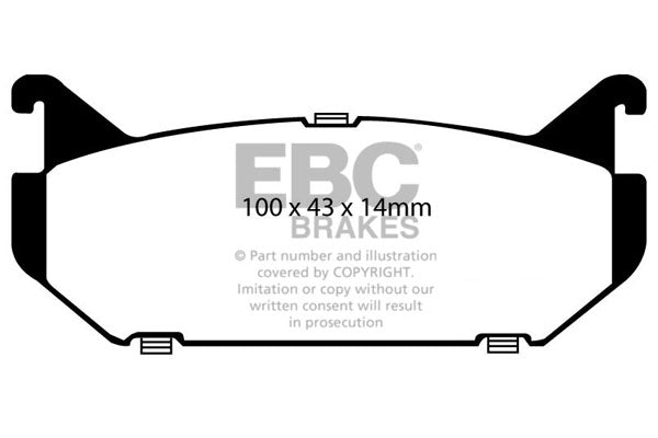 EBC Brakes Ultimax OE Replacement Brake Pad Set – DP972