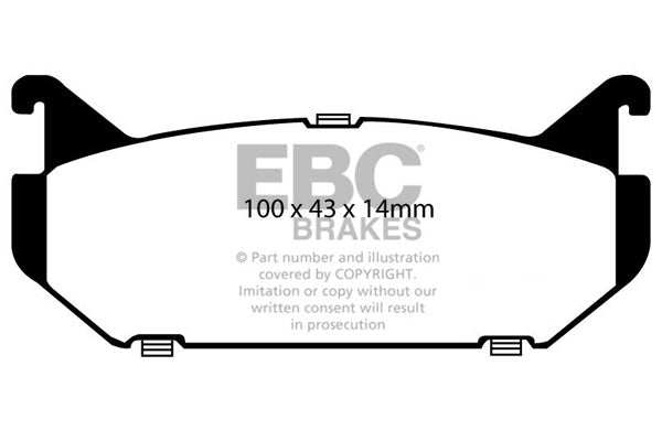 EBC Brakes Greenstuff 2000 Series Sport Brake Pad Set DP2972 - Performance HQ - United Kingdom