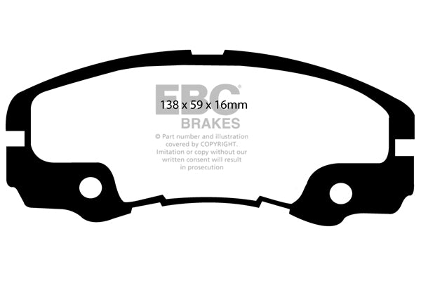 EBC Brakes Ultimax OE Replacement Brake Pad Set – DP973/2