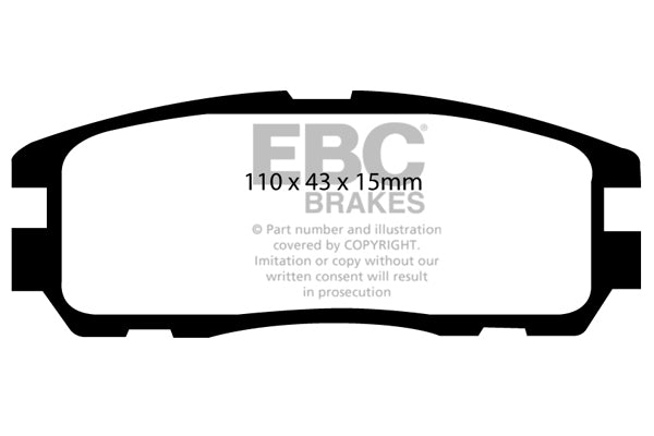EBC Brakes Ultimax OE Replacement Brake Pad Set – DP974