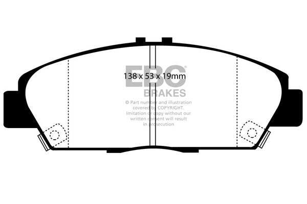 EBC Brakes Ultimax OE Replacement Brake Pad Set DP975 - Performance HQ - United Kingdom