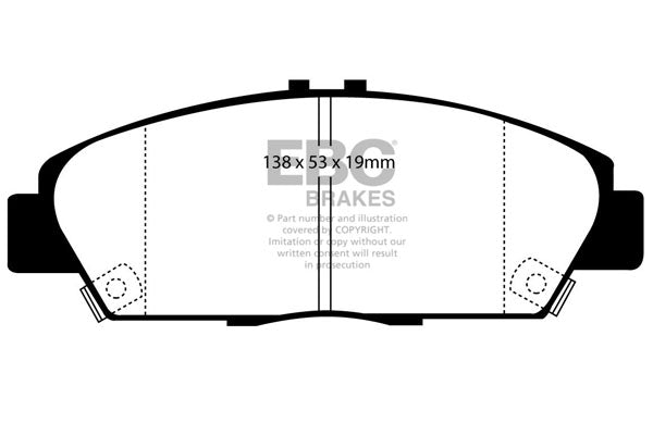 EBC Brakes Ultimax OE Replacement Brake Pad Set – DP975